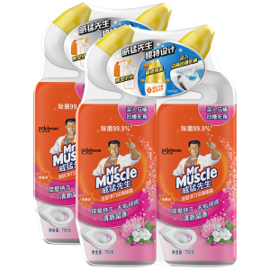 威猛先生洁厕剂深层净力洁厕啫喱陌上花开750g*4瓶 新香型除菌去垢洁厕液 祛异味洁厕灵