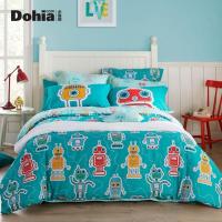 家柏饰(CORATED)全棉儿童床品1.2/1.5米三/四件套儿童全棉套件机器侠