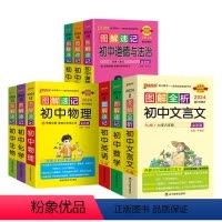 [套装]初中全套9本 初中通用 [正版]新2024图解速记初中语文数学英语物理化学地理生物历史道德与法治文言文古诗文单词