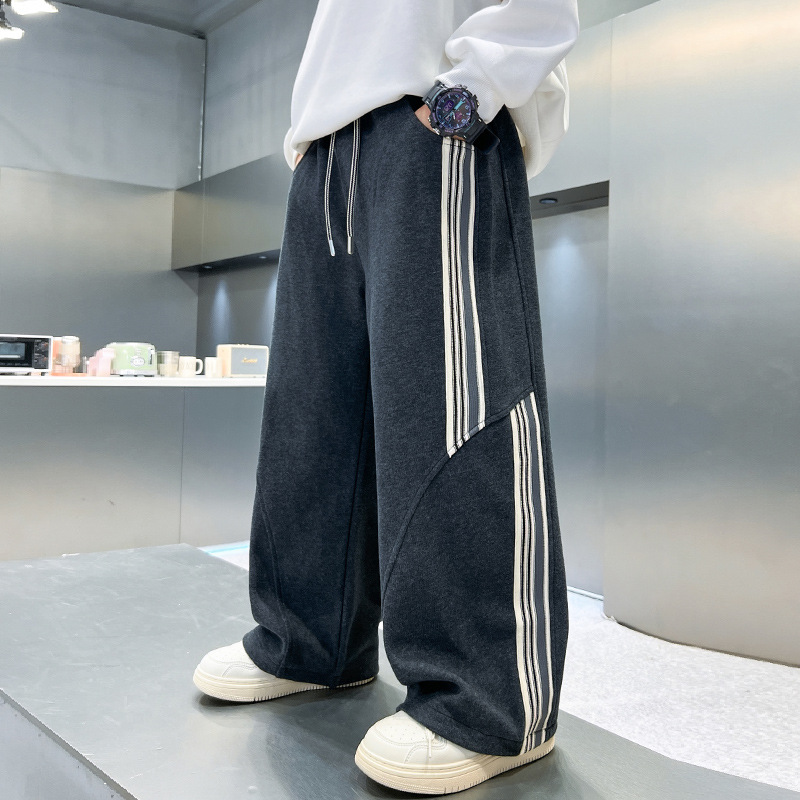 男童裤子春秋款新款男孩初中生12卫裤15岁大童秋季宽松运动裤