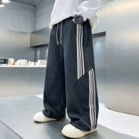 男童裤子春秋款新款男孩初中生12卫裤15岁大童秋季宽松运动裤