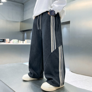 男童裤子春秋款新款男孩初中生12卫裤15岁大童秋季宽松运动裤