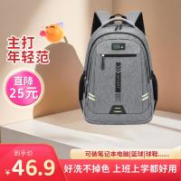 2025年新款男士双肩包商务包户外旅游大学生书包潮流简约背包