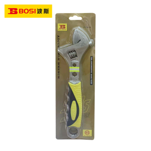 波斯(BOSI) 荧光系列高档胶柄活动扳手 10