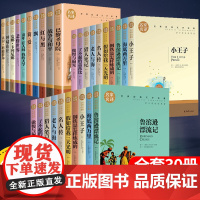 全套30册任选4本名家名译世界经典文学名著鲁滨逊漂流记正版完整版六年级下册小王子原著儿童版课外书籍阅读小学生读小说经典