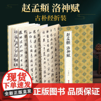 2021新书 绘经典[经折装]赵孟頫洛神赋行书毛笔书法字帖译文sh