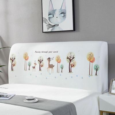 家柏饰(CORATED)北欧风床头罩套床头套软包防尘罩床背罩子保护套1.8床弹力布1.5床 神鹿森林 床头宽度1.5米