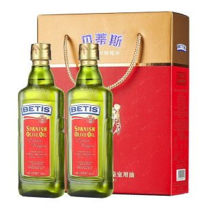 betis贝蒂斯特级初榨橄榄油500ml*2瓶 礼盒装食用油 送礼 西班牙原装进口 团购 精装礼盒 凉拌 烹饪