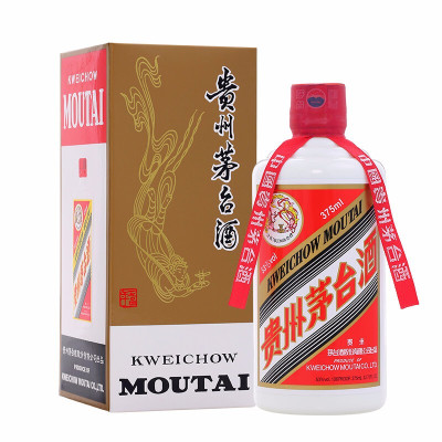 茅台飞天375ml 酱香型白酒 53度 375ml单瓶