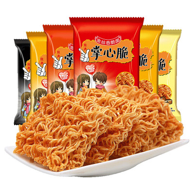 校园专享-集香草干脆面掌心脆方便面40包混装干吃面办公室零食