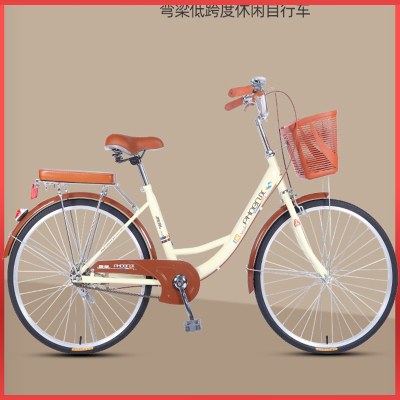  凤凰(PHOENIX)牌自行车女款学生女式男上班代步新型省力轻便城市复古通勤车