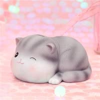 存钱罐儿童女生可爱创意抖音桌面摆件北欧大容量大人用家用储蓄罐 三维工匠 大号--猫咪祈祷