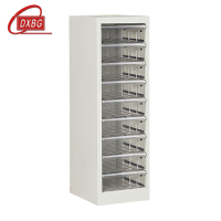 DXBG文件柜抽屉式票据多层分类箱档案柜合同资料架烘焙收纳样品柜单列9抽柜加厚款