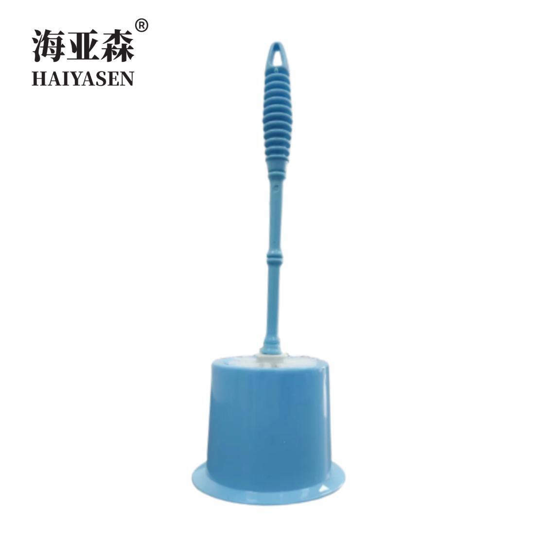 海亚森带底座套装马桶刷 蓝色 38*13cm TK-2058 (计价单位:个)