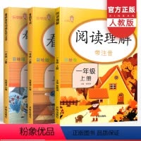 [正版]看图写话阅读理解看拼音写词语一年级上册生字注音人教版全套 小学语文课外阅读专项同步训练练习题课堂练习册辅导书天