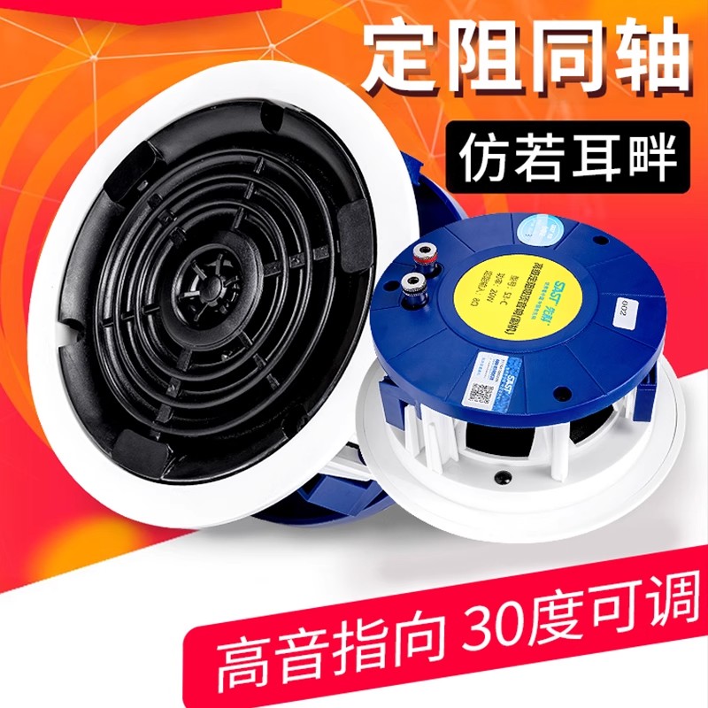 先科(SAST)吸顶式7.0家庭影院音响套装电视机家用客厅吊顶音箱3d环绕立体声嵌入式重低音功放套装蓝牙KTV