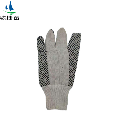 骏捷诺黑色点胶帆布手套80g/双