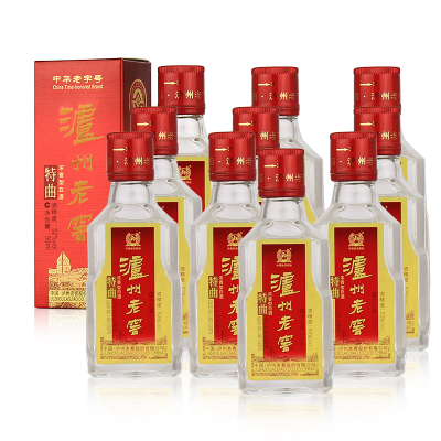2018年泸州老窖特曲小酒52度50ml*10瓶浓香型白酒