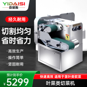 意黛斯(YIDAISI)商用切菜机多功能双头变频厨房单位食堂台式茎叶类软菜硬菜类切菜机YDS-CHD-20