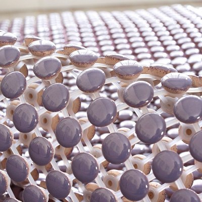 夏季陶瓷凉垫 客厅沙发凉席垫夏天款防滑欧式全包萬能套罩坐垫子 单陶瓷-晶彩浅紫 80*100