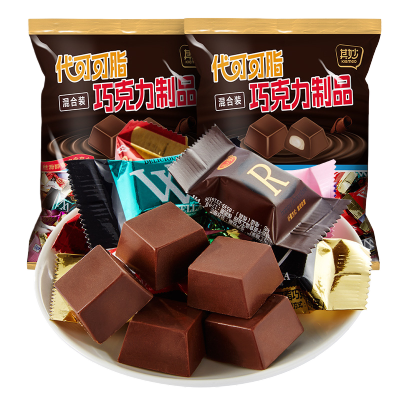 [2袋]混合装巧克力/400g 脆心巧克力球麦丽素夹心办公室解馋可可脂小零食过年礼物糖果牛奶健身小零食品舒缓情绪补充能量
