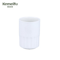 珂美芙 纯白陶瓷小茶杯餐杯半纹杯 120ml 个