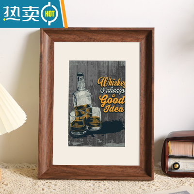 敬平复古画框装裱木质相框挂墙四4k8k八开水彩素描a3a4纸油画框架18寸 咖啡色 20寸[可放40.6*50.8厘米]