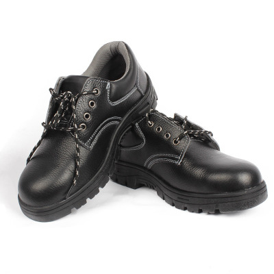 誉丰Y6112 防砸防刺穿劳保鞋防滑耐油安全鞋加厚橡胶大底头层皮工作鞋男 42码 1双装