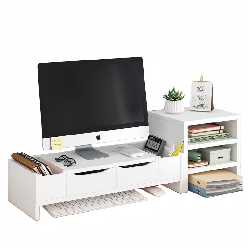 悦兴诚电脑增高架50*20*14CM+柜抽屉款个