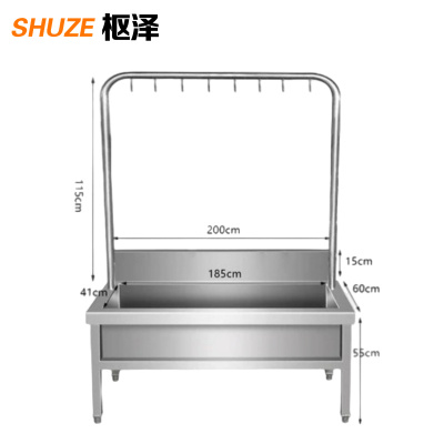 枢泽 不锈钢墩布池 10钩 个