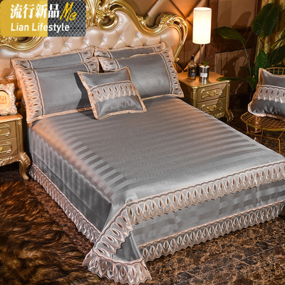 冰丝凉席1.8m床夏天空调软席子床裙折叠1.5米可水机洗双人冰丝席 三维工匠凉席/凉枕