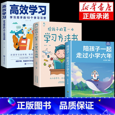 [3册]六年+方法书+高效学习 [正版]抖音同款陪孩子一起走过小学六年 给孩子的第一本学习方法书 这样说孩子学习更高效如