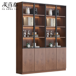 芙首泰玻璃门书柜四门四柜1600*320*2000mm个