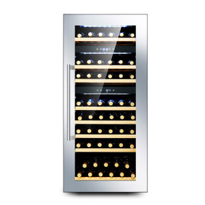 尊堡(zunbao)JC-220A 嵌入式 红酒柜 恒温冰吧 冷藏柜 压缩机酒柜 茶叶柜 银色