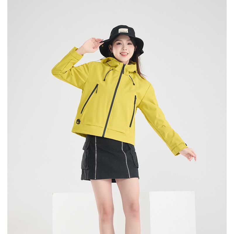 渔人船长春秋新款时尚休闲运动情侣冲锋衣男女款户外潮牌单衣夹克