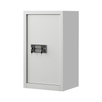 风雷动指纹电子保密柜钢制密码文件柜档案柜矮柜保密资料柜办公柜单门白色:电子锁