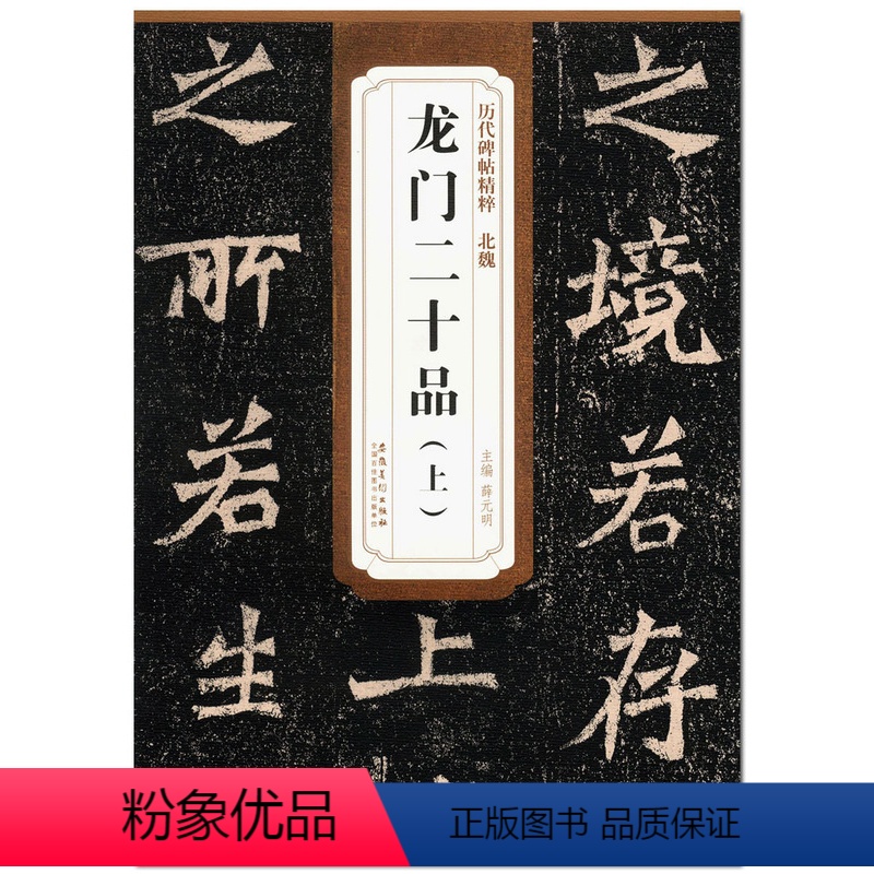 [正版] 北魏 龙门二十品(上) 历代碑帖精粹 薛元明主编 安徽美术出版社 楷书碑帖 魏碑书法临摹范本 毛笔字帖古帖书