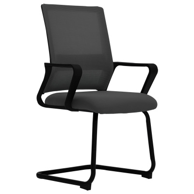 DXBG电脑椅家用办公椅舒适久坐网椅会议室椅职员椅弓形椅学习椅工学椅黑框黑网