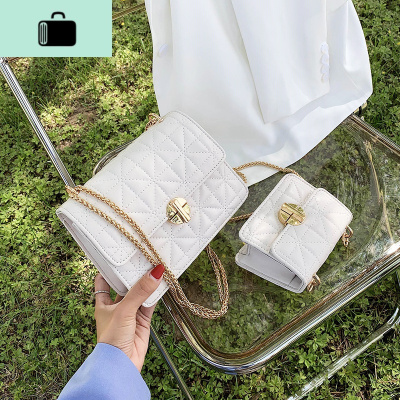 链条包包女斜挎包2020流行新款潮网红时尚单肩包夏天百搭小方包NEW LAKE女士单肩包
