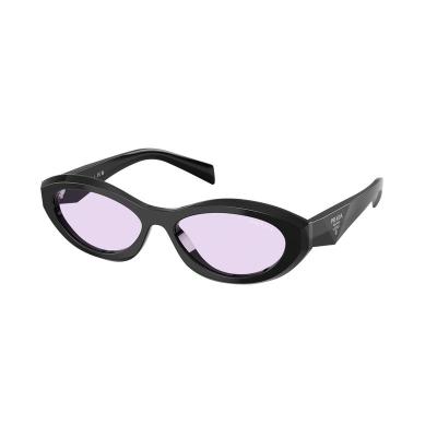 普拉达(PRADA)女士太阳镜黑框紫 lenses聚酰胺材质百搭 Irregular