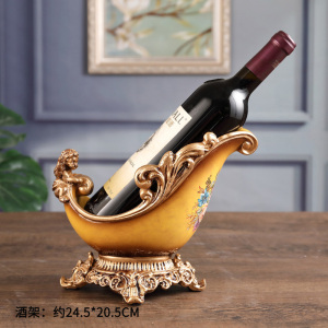 幸福派 树脂欧式摆件工艺品家居客厅电视柜酒柜装饰品玄关现代简约家居客厅酒柜小装饰品摆件办公室装饰品果盘纸巾盒多功能盒