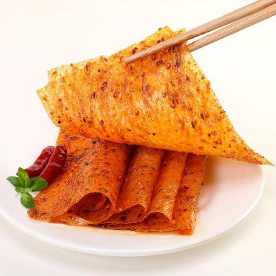 火鸡辣豆皮辣条108g/袋儿时怀旧麻辣片豆干豆皮小吃素零食大礼包大辣片4袋