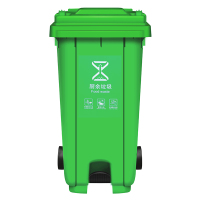 敏胤MYL-7100-9 100L脚踏户外厨余分类垃圾桶新国标(芾轮带盖单位:绿色(单位:个