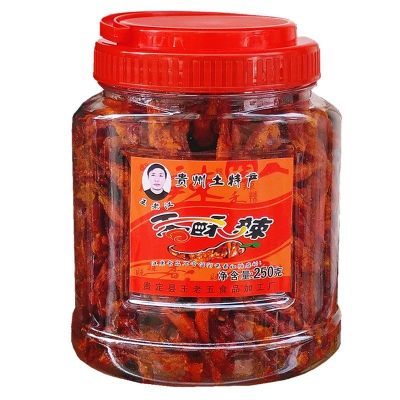 酥辣香辣脆瓶炸辣椒干零食香辣酥香脆辣椒250克*1瓶装均码
