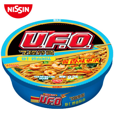 39.9元任选6口味-日清UFO飞碟炒面虾仁炒面风味116g