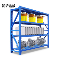 汉诺鑫威仓库仓储货架四层金属五金货架家用中型重型置物架展示架子300KG