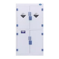 迅迈 四开门+上视下实药品柜 实验室试剂强酸碱储存柜子防腐蚀双锁器皿柜PP酸碱试剂柜
