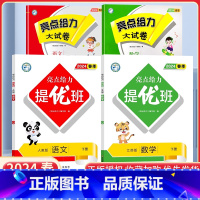 一下语数4本[亮点提优班+亮点给力大试卷]江苏专用 小学通用 [正版]2024亮点给力提优班多维互动空间二年级下册三年级