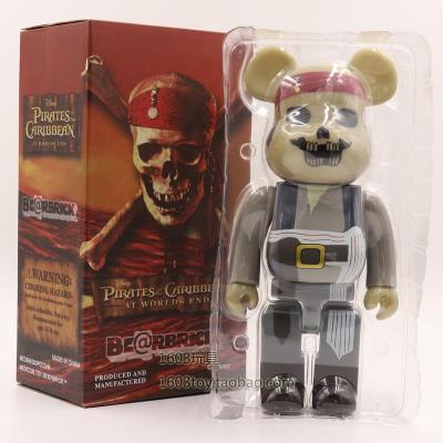 暴力熊玩偶积木熊Bearbrick海盗杰克公仔手办模型摆件玩具400%