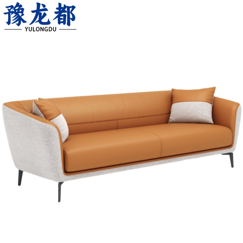 豫龙都沙发三人位张